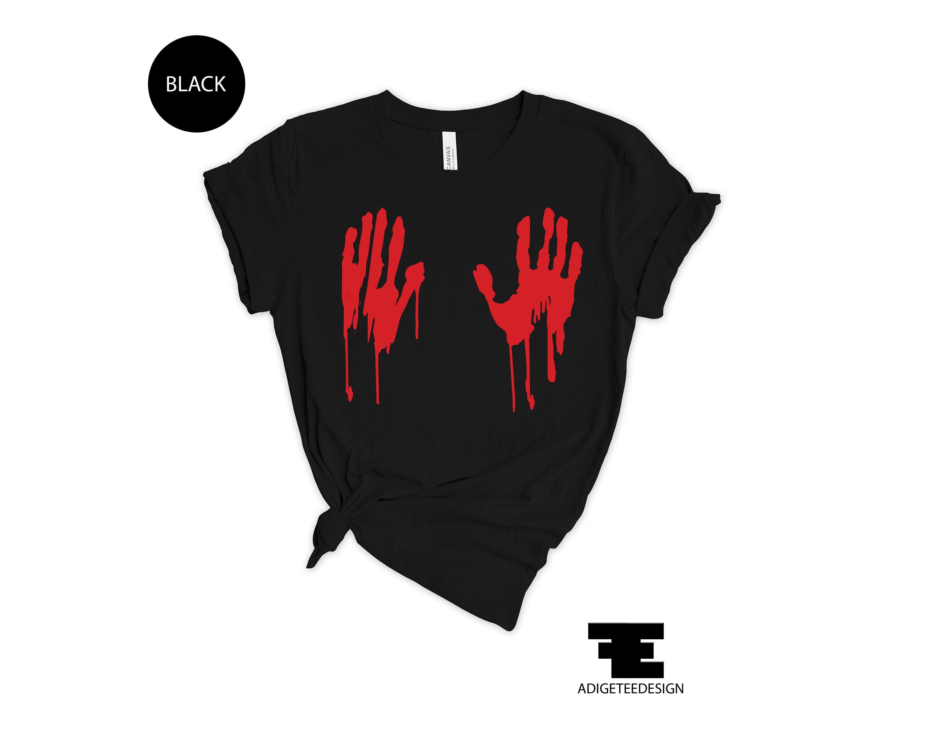 Discover Bloody Hand Halloween Shirt