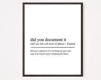 30 PRINTABLES Funny HR Office Decor Digital Prints, Human Resources Office Decor Humor Digital Download, Funny HR Office Definition Prints