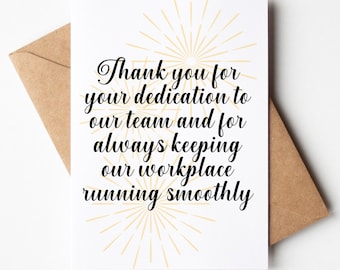 HR Professional Day Card, Human Resources Appreciation Cards, Coworker Appreciation Cards, HR Professional Gift for Her, HR Manager Card