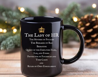 Funny HR Coffee Mug, HR Onboarding Coffee Mug Gift, HR Secret Santa Gifts for Co Workers, Hr Manager Gift, Hr Professional, Hr Appreciation