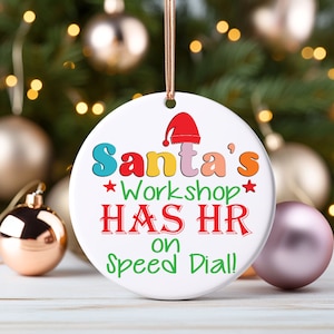 Christmas HR Ornament, HR Office Decor, Mom Gift for Christmas HR, Hr Professionals Gift, Hr Manager Gift, Hr Director Funny Gifts, Coworker