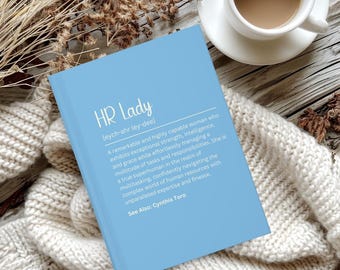 Personalized Human Resources Gift, Notebook HR Coworker Gift, Funny HR Gifts, Human Resources Office Decor Appreciation Human Resources Gift