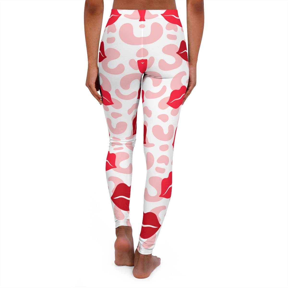 Kissing Pink Camo Workout Leggings Valentines Yoga Leggings - Etsy