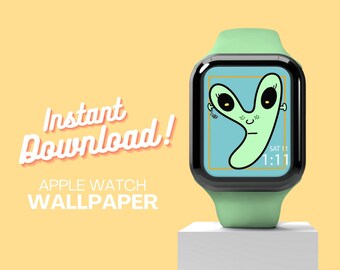 Yass Illustration Wallpaper, Apple Watch Wallpaper, Apple Watch Face,Apple Watch, JPG, INSTANT DOWNLOAD