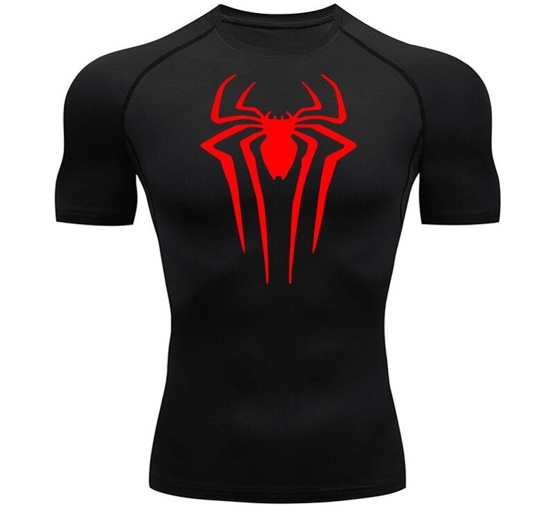 Spiderman Short Sleeve Compression Shirt - Etsy Canada