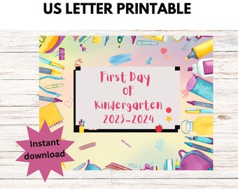 First Day of School Printable | Back to School Sign
