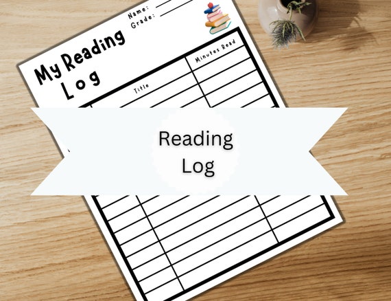 Reading Log Printable Instant Download - Etsy