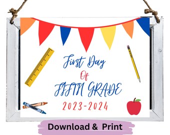 First Day of School Printable | Back to School Sign