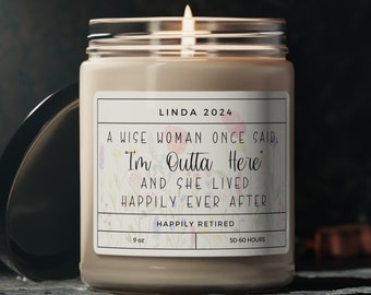 A Wise Woman Candle Retirement Candle Funny Retirement Gift for Retiring Coworker 2024 Retirement Party Present Unique Retirement Gift