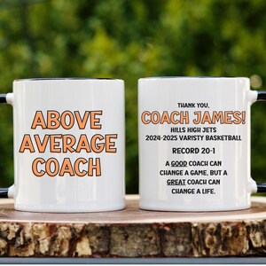 Personalized Coach Mug Baseball Season Gift Funny Coach Mug Custom Gift for Coach Senior Year Gift Football Coach Gift Basketball Coach