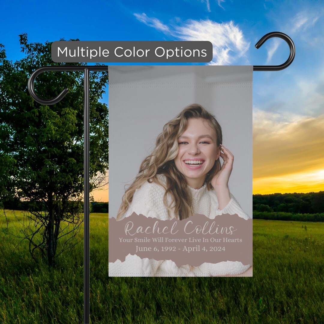 Customized Memorial Flag in Loving Memory Flag Cemetery Flag Grave ...