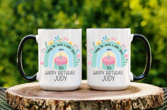 Personalized 70th Birthday Gift for Women Sister Aunt Turning 70 Present  for Coworker Best Friend Mug 70th Birthday 1954 Mug Happy Birthday - Etsy