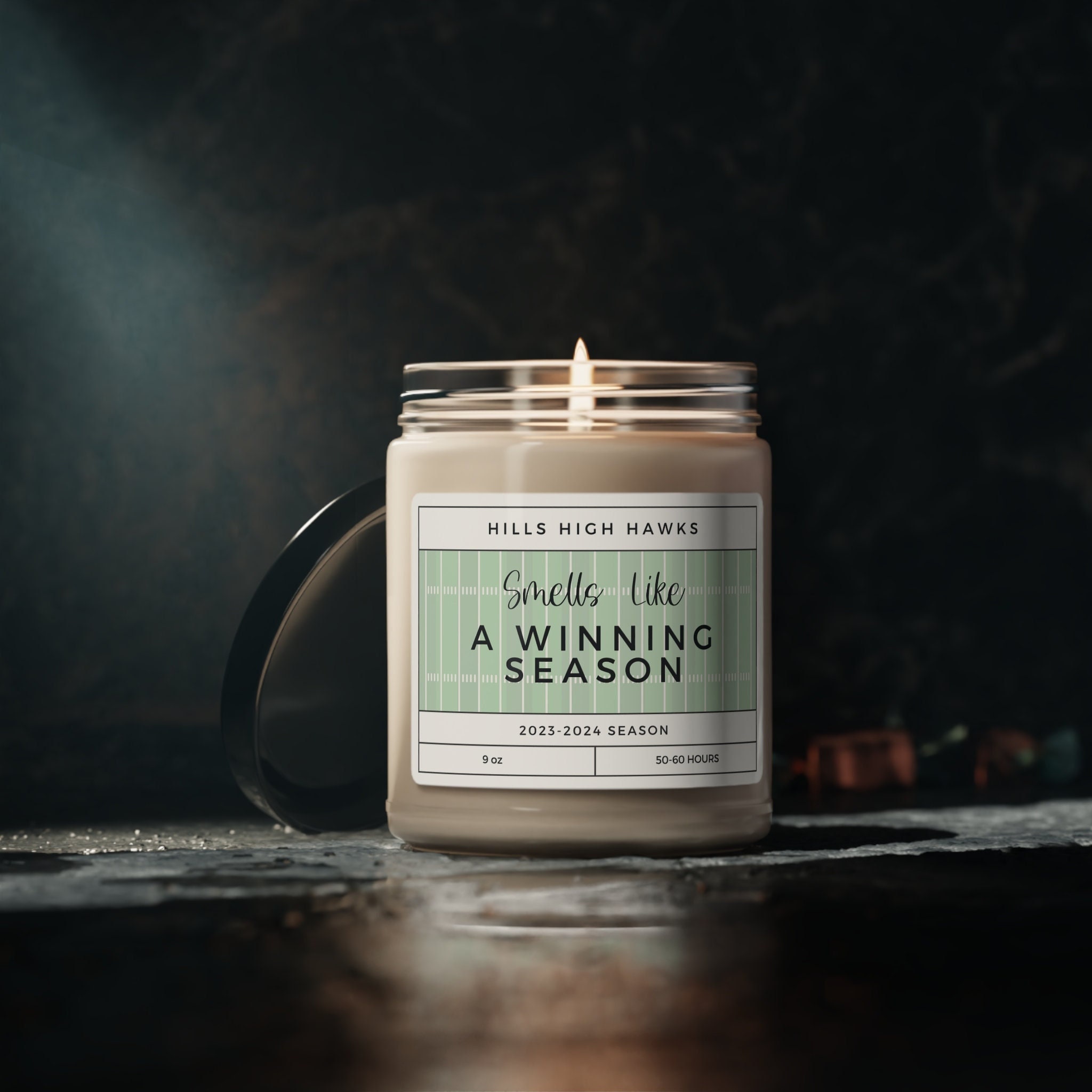 Winning Season Candle Football Coach Gift Team Mom Gift for Football Coach Little League Football Fan Gift Unique Football Gift for Coach