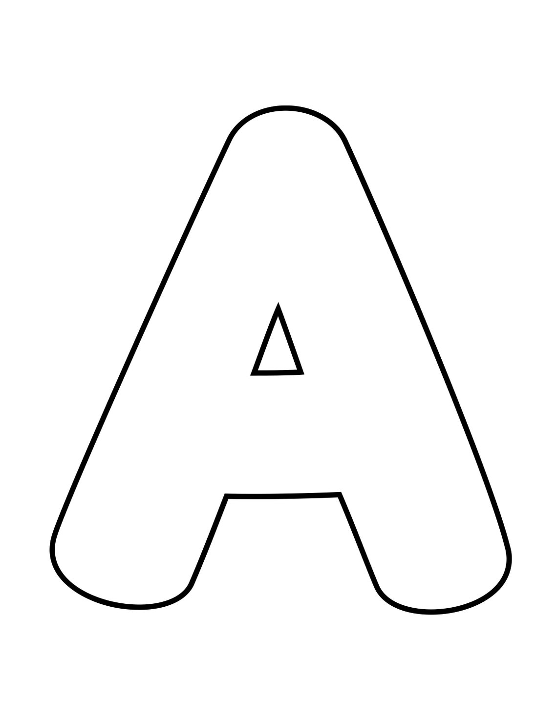 Uppercase Alphabet Letters Printable Coloring Pages - Etsy México