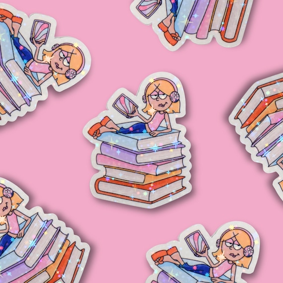 Bookish Lizzie Sticker | Booktok, Kindle sticker, Bookish, Book lover gift