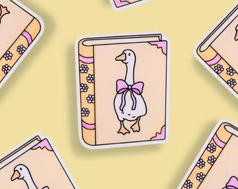 Silly Goose Book Sticker | Booktok, Kindle sticker, Bookish, Book lover gift
