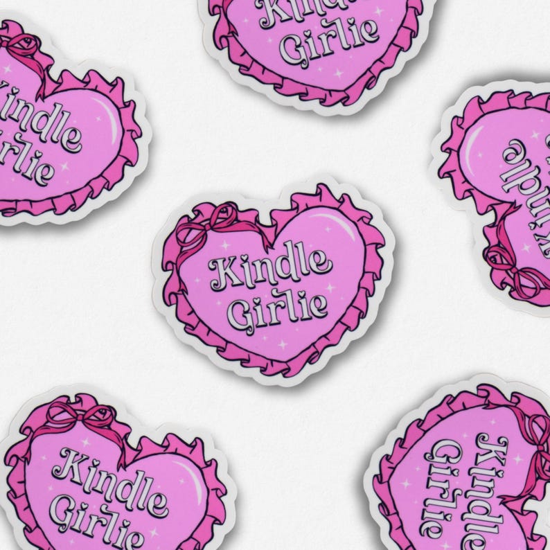 Kindle Girlie Bookish Girlie Holographic Sticker | Booktok, Kindle sticker, Bookish, Book lover gift Kindle Girlie