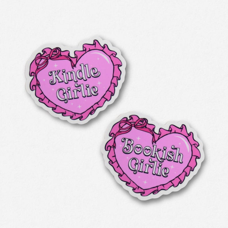 Kindle Girlie Bookish Girlie Holographic Sticker | Booktok, Kindle sticker, Bookish, Book lover gift afbeelding 1