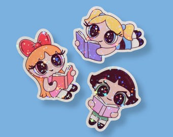 Bookish Girls Stickers | Cute Trendy Nostalgic Booktok, Kindle sticker, Bookish, Book lover gift
