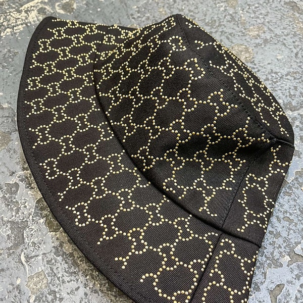 Black Gucci Bucket Hat Etsy
