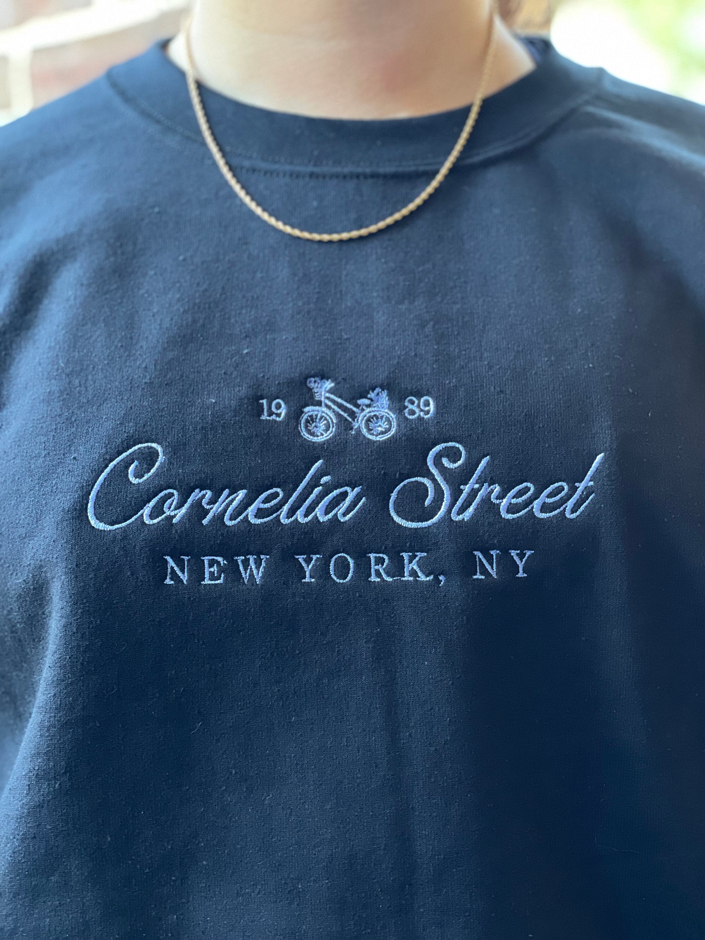 Cornelia Street Embroidered Taylor Swift Sweatshirt Etsy