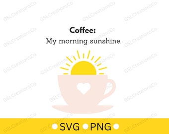 Coffee Lovers Digital SVG and PNG Bundle - Instant Download for DIY Crafts and Personalization