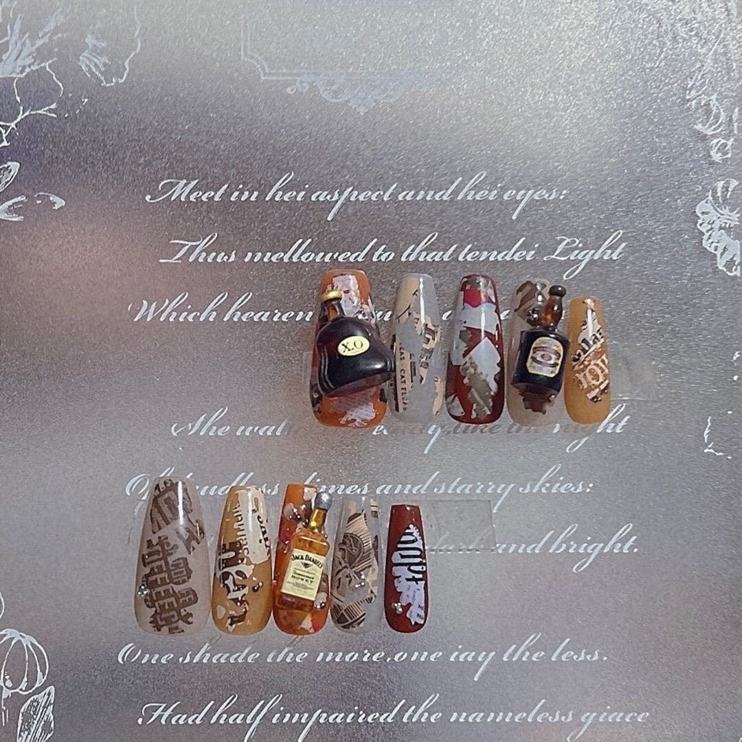 Funny Alcoholic Press on Nailskawaii Reusable Nailsvodka Etsy