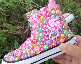 Princess Couture: Sparkling Rhinestone Pearl Bling Shoes for Little Fashionistas