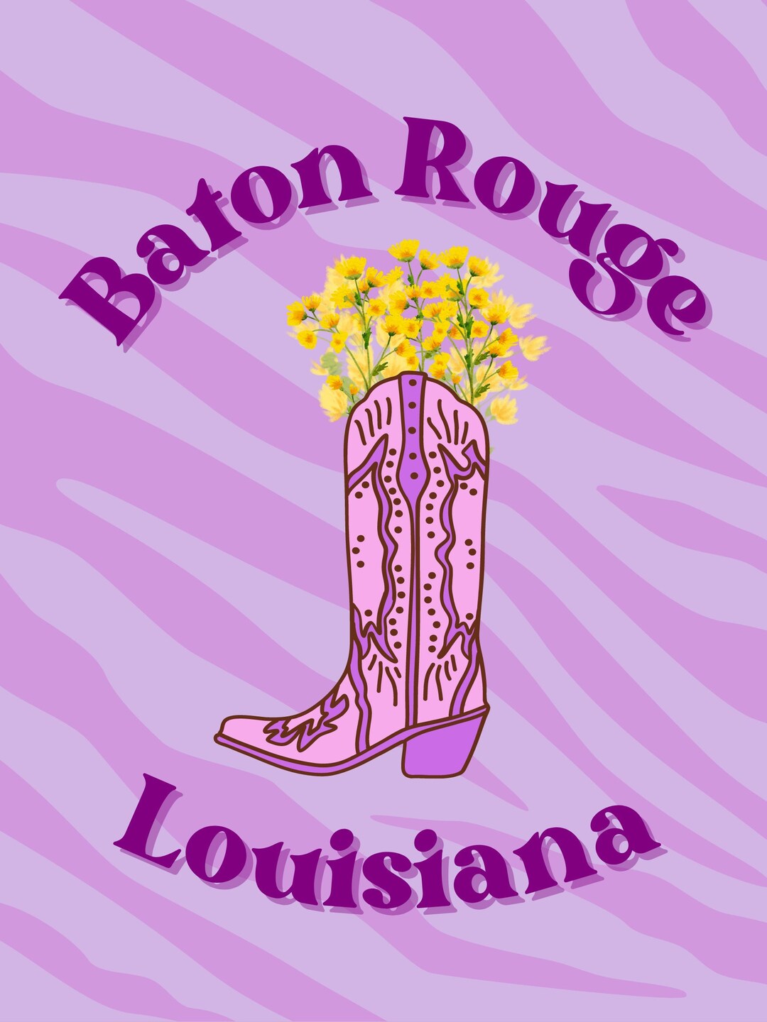 Baton Rouge PDF **download + Print** - Etsy