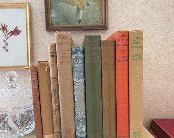 Adopt old vintage antique book , 19 century, book collection
