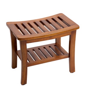 Teak Shower Bench - Etsy