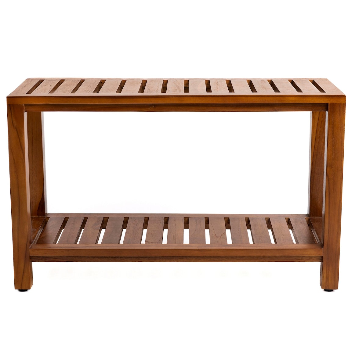 Teak Shower Bench With Shelf 30 Inch Teak Wood Shower Stool - Etsy
