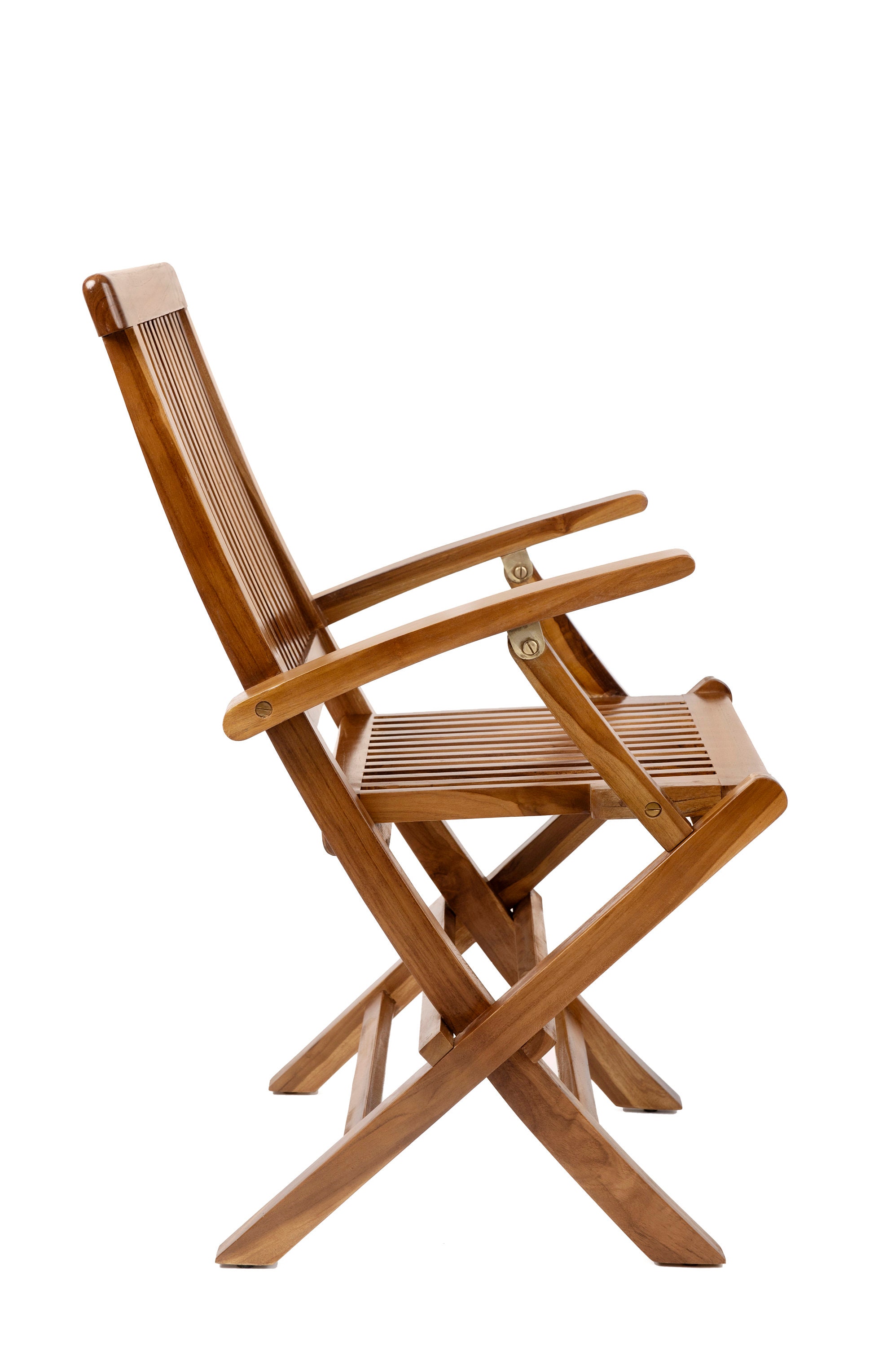 Teak Wood Waterresistant Folding Chair Fully Assembled Etsy
