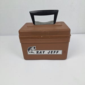 Vintage Ray Jefferson Fish Flasher 6006 Sonar Depth Finder Portable Brown Case image 1