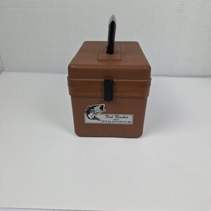 Vintage Ray Jefferson Fish Flasher 6006 Sonar Depth Finder Portable Brown Case image 7