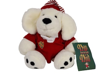 Vintage 1992 Commonwealth Nap from the Land of Nod Plush Dog Dayton-Hudson Red