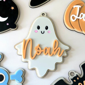 Halloween tag | Boo basket tag | personalised Halloween name tag | Halloween basket tag