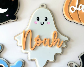 Halloween tag | Boo basket tag | personalised Halloween name tag | Halloween basket tag