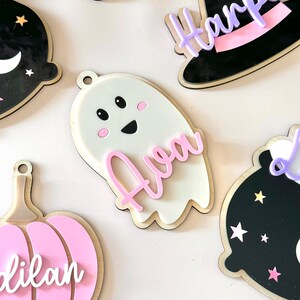 Halloween tag | Boo basket tag | personalised Halloween name tag | Halloween basket tag