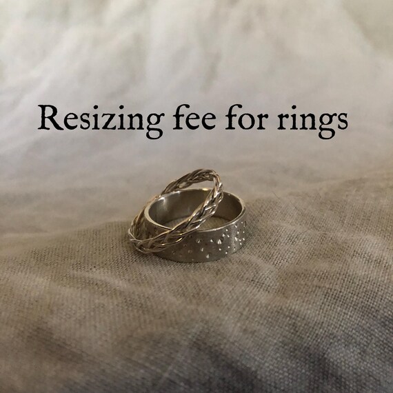 Resizing fee for rings