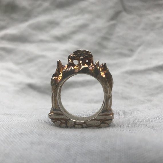 Shakespeare Sonnet 55 Ring in argentium sterling silver / Eternal love ring / Writer's ring