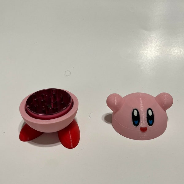 Kirby figurine 3D Printed Herb Grinder