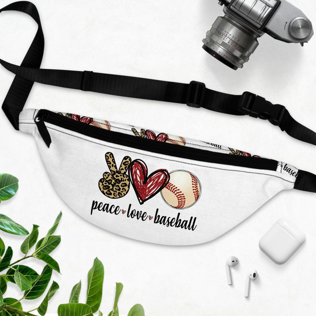 Peace Love Baseball Fanny Pack Hip Bag for Baseball Lover Etsy
