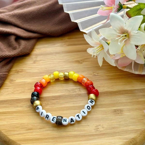 Fire Nation ATLA Beaded Bracelet