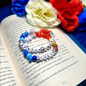 Steve Rogers Captain America Beaded Bracelet