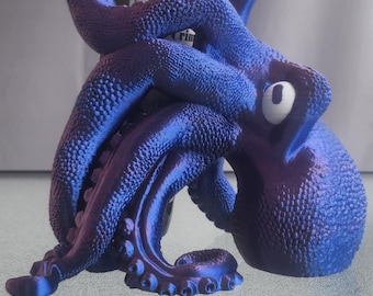 Suporte para Garrafas em Formato de Polvo Impresso em 3D, Escultura Moderna de Polvo para Decoração de Mesa, Presente Original para Amantes de Vinho