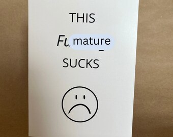 This Effing Sucks | Sympathy Greeting Card