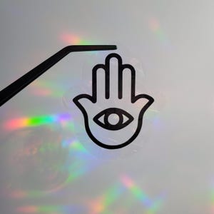 Hamsa Window Cling Suncatcher