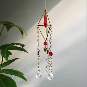 Sacred Heart Geometric Suncatcher