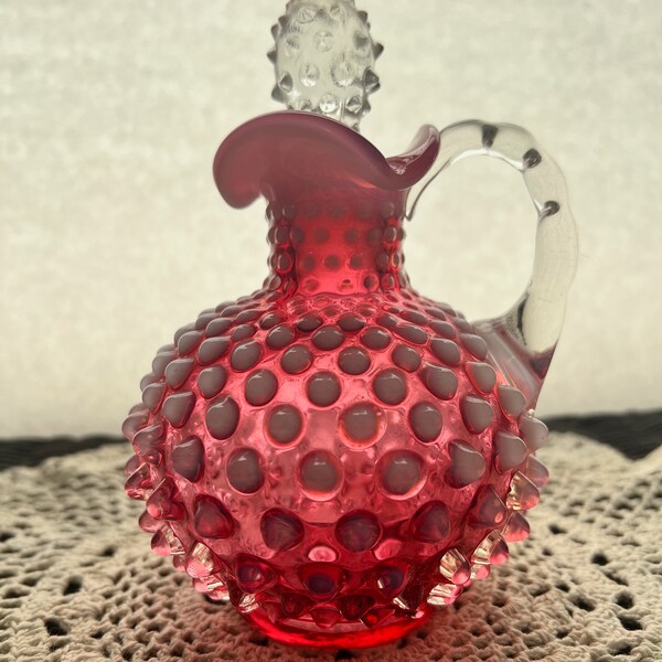 Cranberry Hobnail Etsy